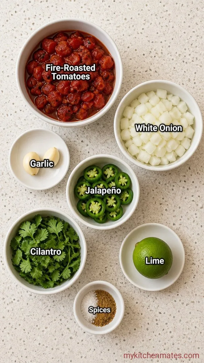 Fresh Blender Salsa Just Like Your Favorite Mexican Restaurant Ingredients