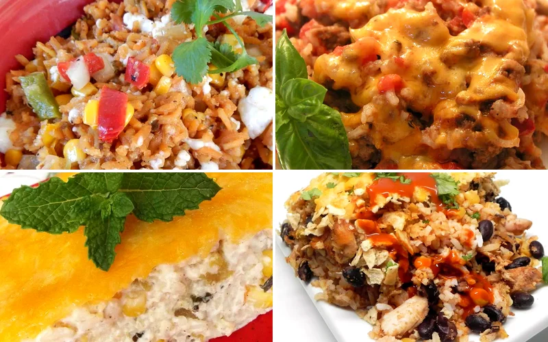 10 Easy Mexican Rice Bakes for Busy Weeknight Dinners mexican rice casseroles featured