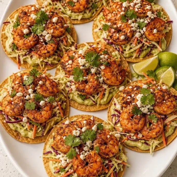 Mexican Shrimp Tostadas