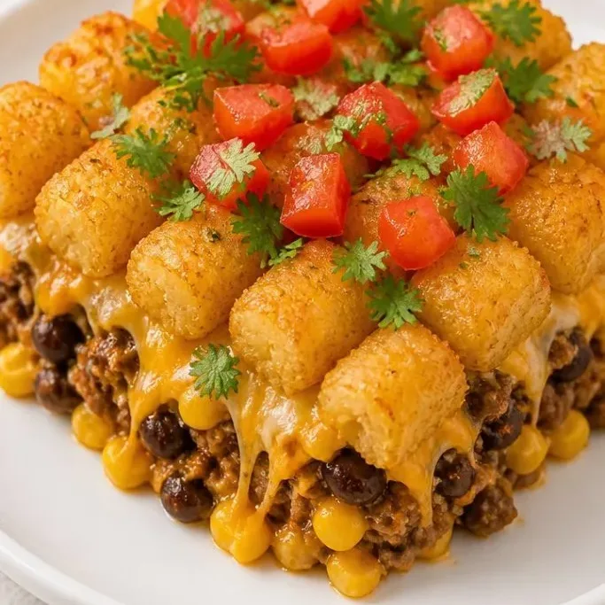 Cheesy Mexican Tater Tot Casserole Mexican Tater Tot Casserole