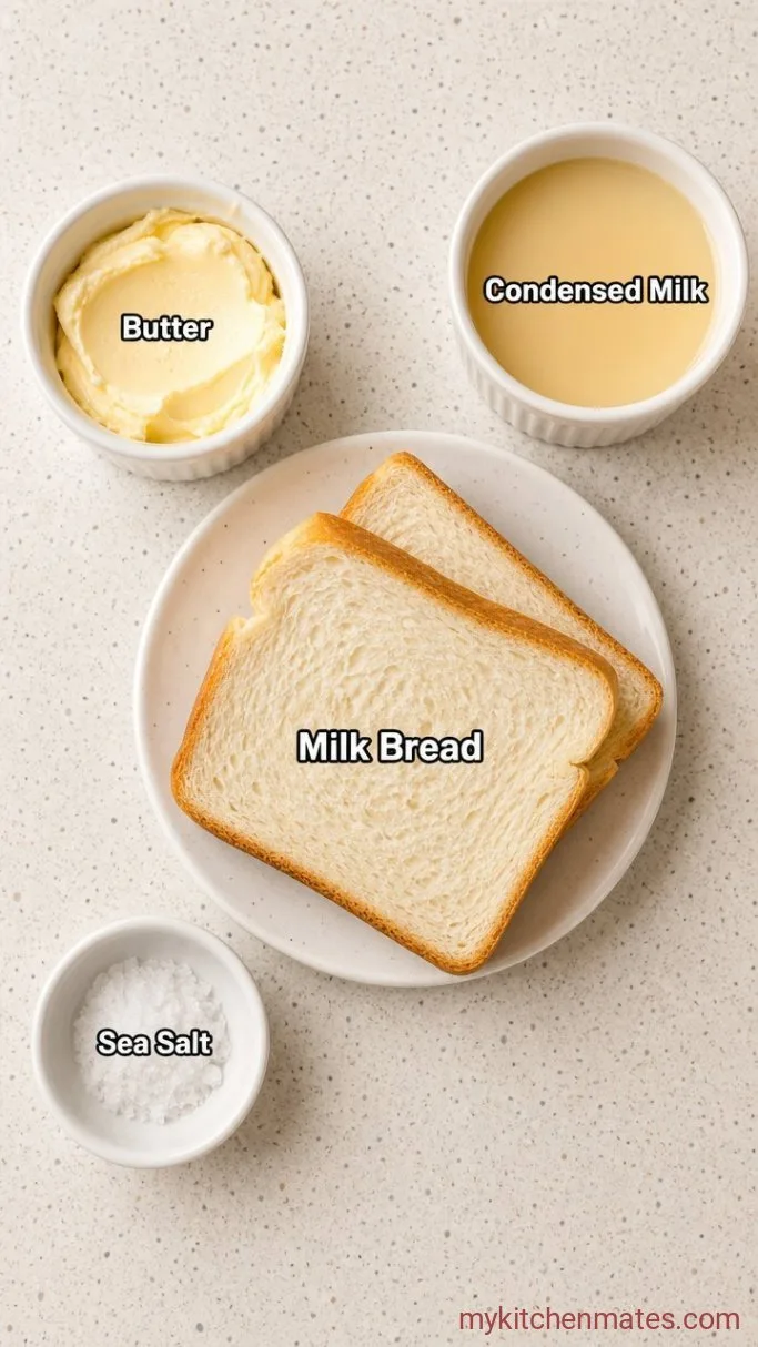5-Minute Milk Bread Toast Ingredients