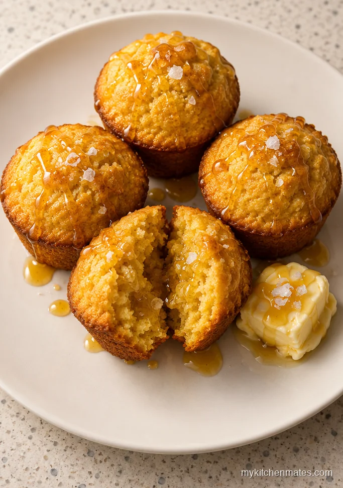 Mini Cornbread Muffins with Honey Butter