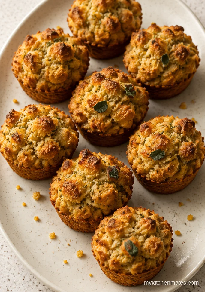 Mini Cornbread Stuffing Muffins
