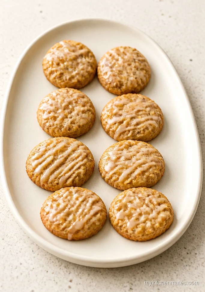 Mini Maple Glazed Apple Cookies