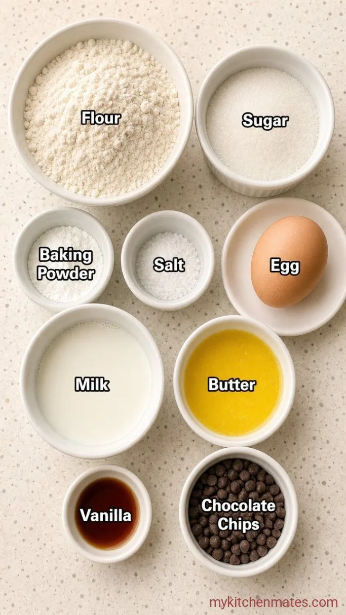 Mini Pancake Muffins (No Flipping, No Mess) Ingredients
