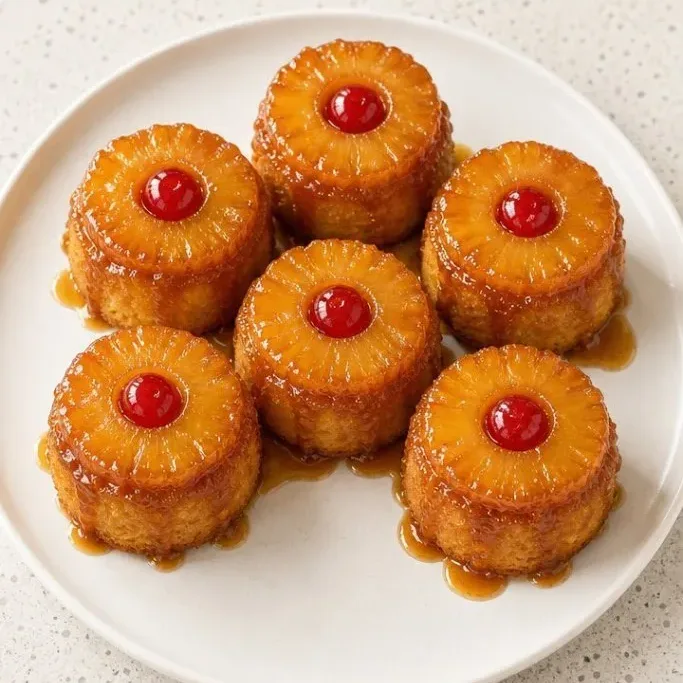 Mini Pineapple Upside Down Cake