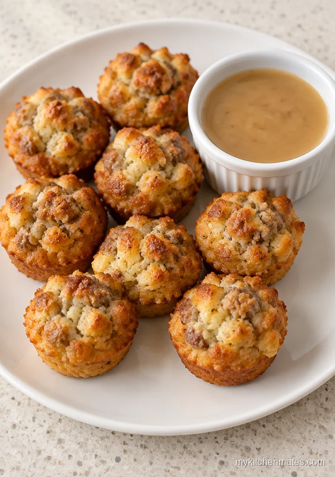 Mini Sausage Dressing Bites