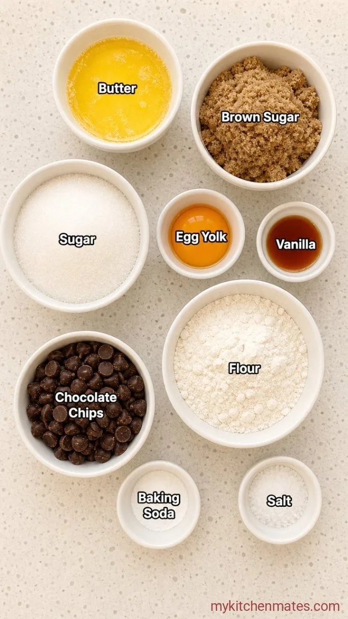 20-Minute Mini Skillet Cookie Ingredients