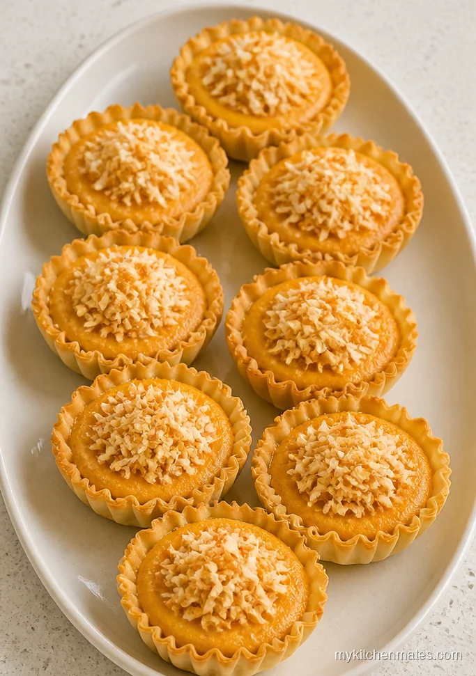 Mini Sweet Potato Tarts with Toasted Coconut