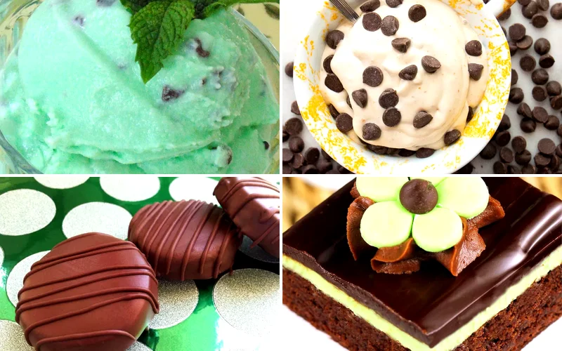 28 Mint Chocolate Treats You'll Love Making Over & Over mint chocolate recipes featured