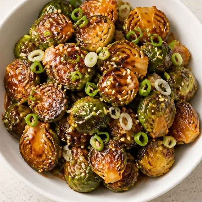 Quick Crispy Miso Brussels Sprouts Miso Brussel Sprouts