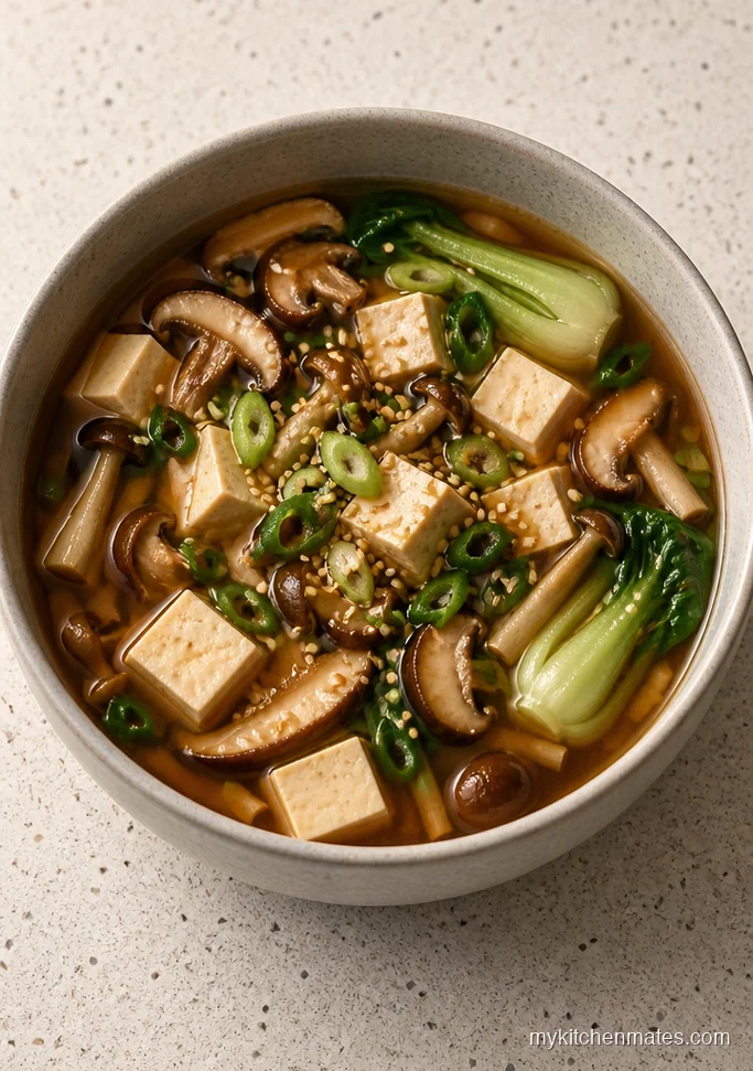 12 Heart Healthy Soup Recipes That Keep Your Weeknights Light Miso Mushroom and Tofu Soup