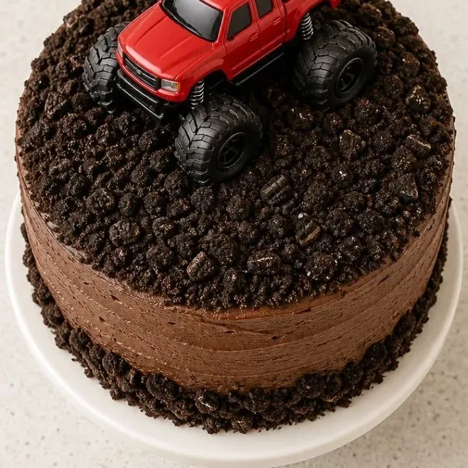 Monster Truck Birthday Cake