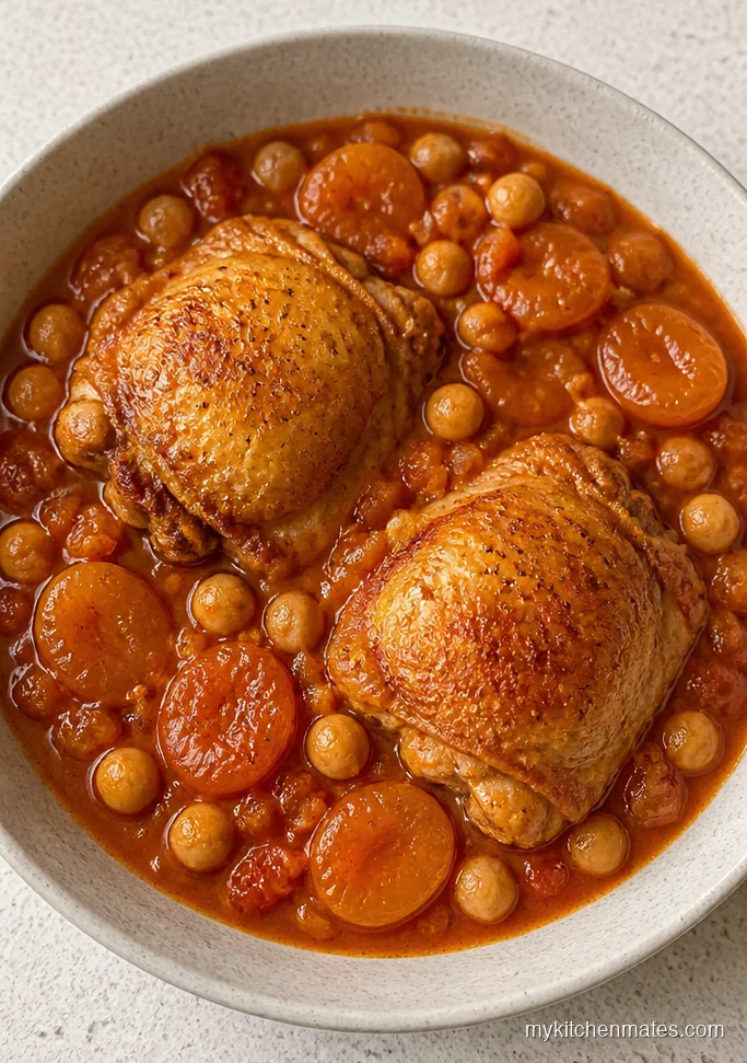 13 Chicken Thigh Casserole Recipes That Make Cozy Dinners Easy Moroccan Apricot Chicken Thigh Casserole