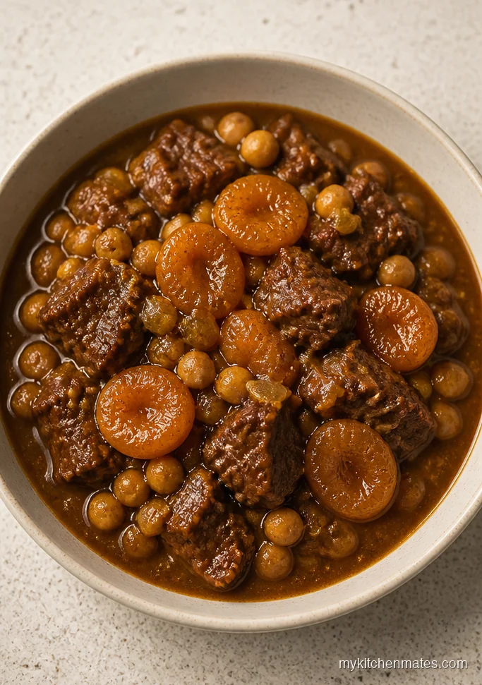 Moroccan Beef Stew Meat with Apricots