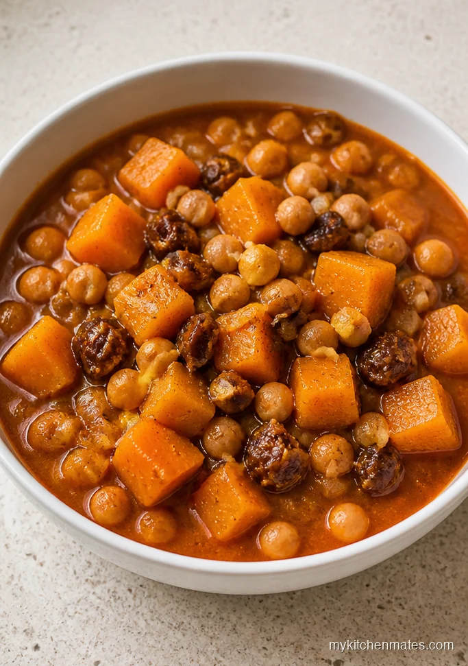 Moroccan Butternut Squash and Chickpea Stew