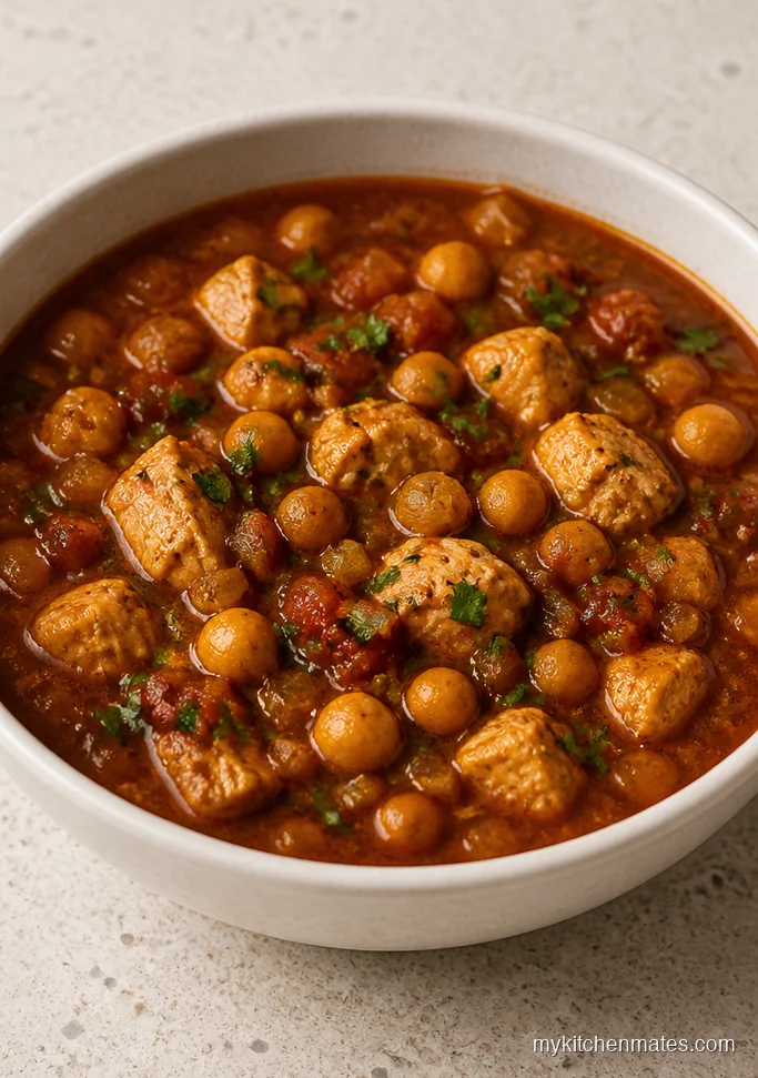 Moroccan Chickpea and Chicken Soup