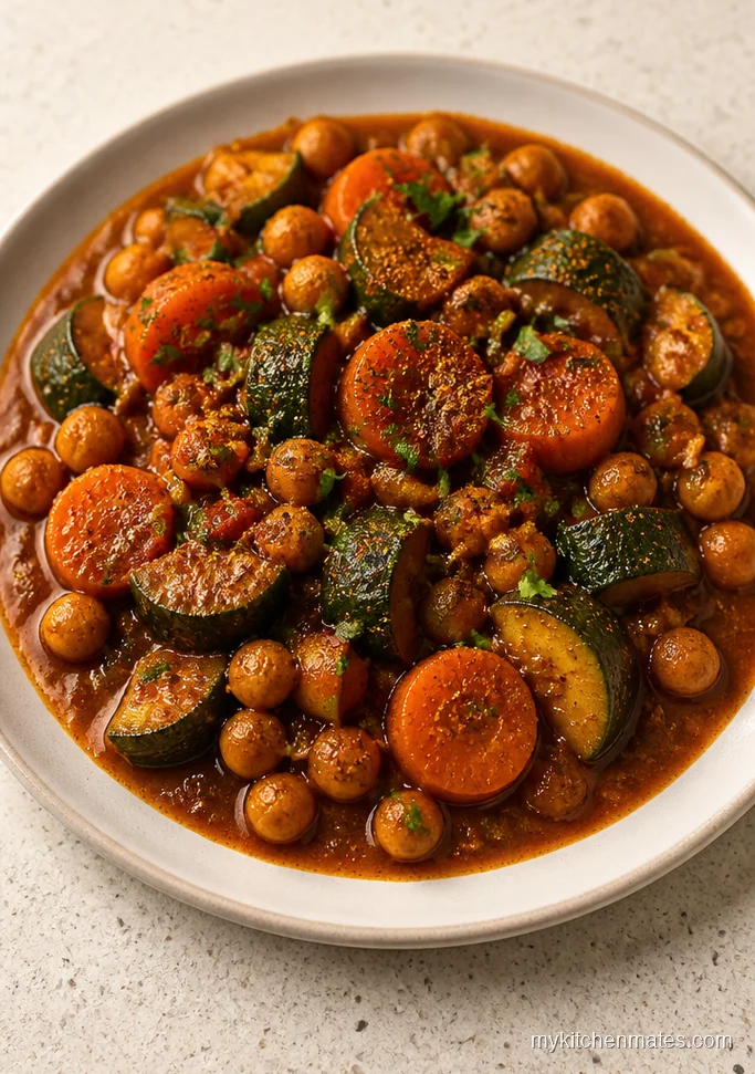 Moroccan Chickpea and Vegetable Tagine