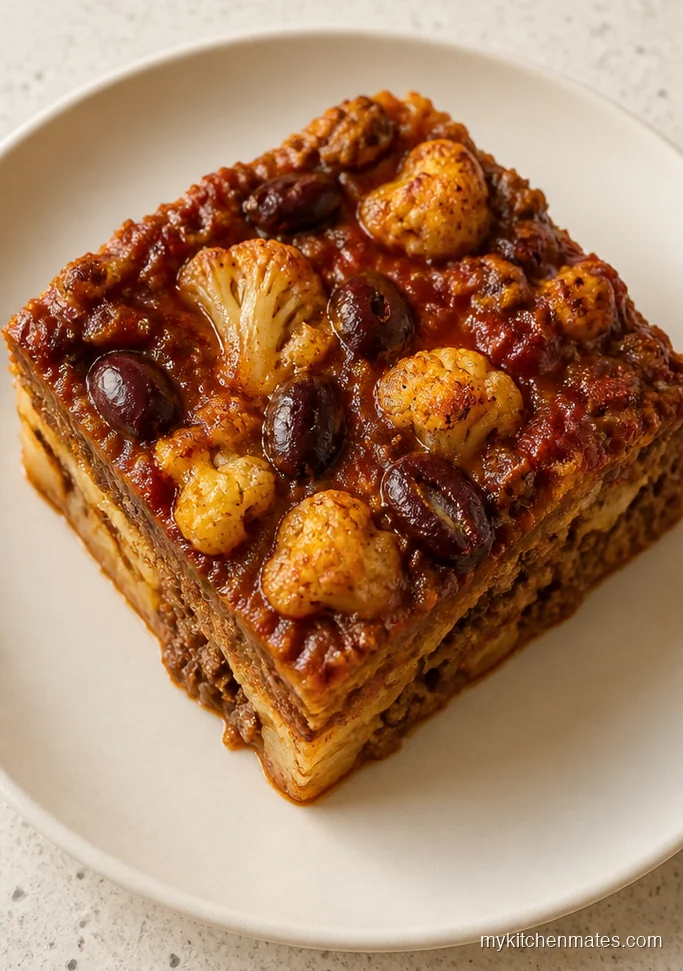 Moroccan Lamb and Cauliflower Casserole