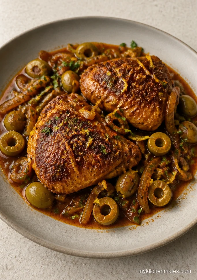 Moroccan Spiced Chicken and Green Olives