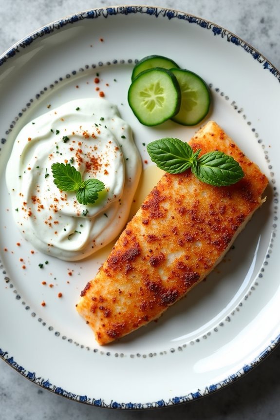 moroccan swordfish with yogurt