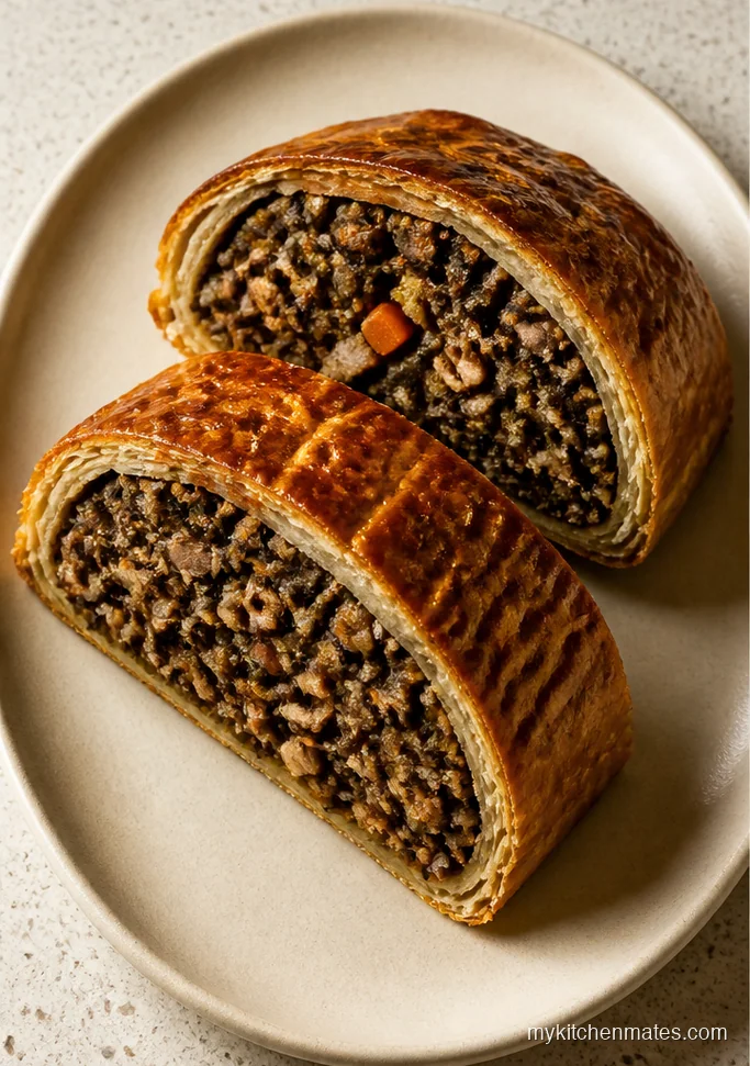 Mushroom and Lentil Wellington