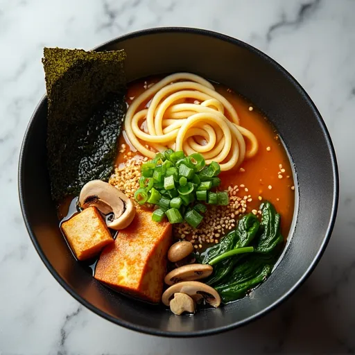 Mushroom and Tofu Plant-Based Ramen