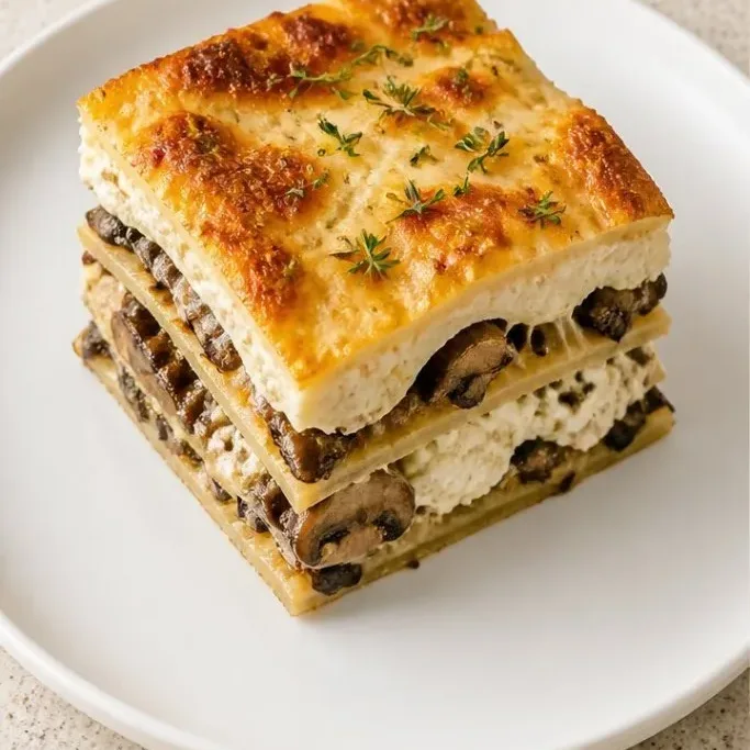 Creamy Mushroom Lasagna Bake Mushroom Lasagna Bake