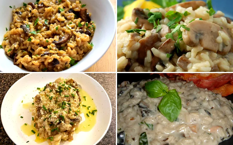 12 Creamy Mushroom Risotto Recipes for Ultimate Comfort mushroom risotto recipes featured