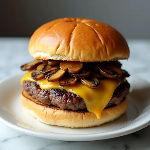 Mushroom Swiss Steakhouse Burger