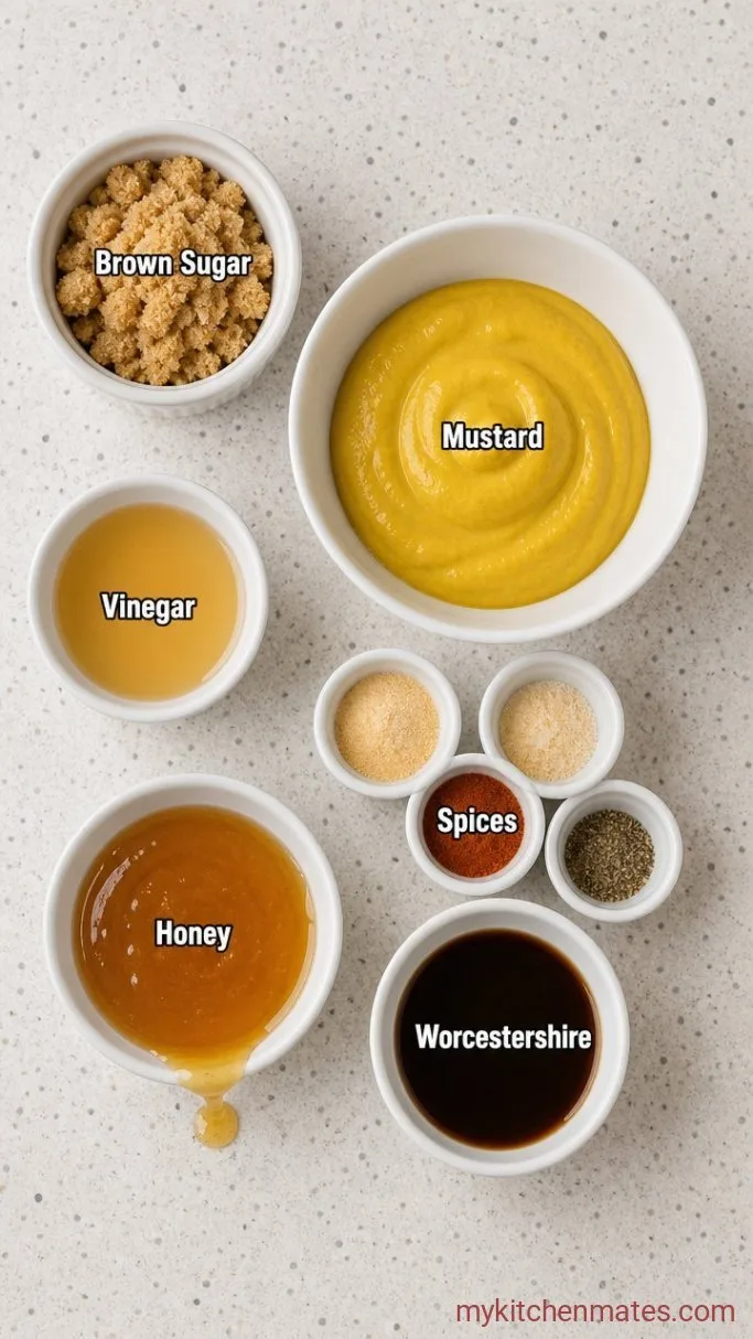 Quick 5-Minute Mustard BBQ Sauce Ingredients