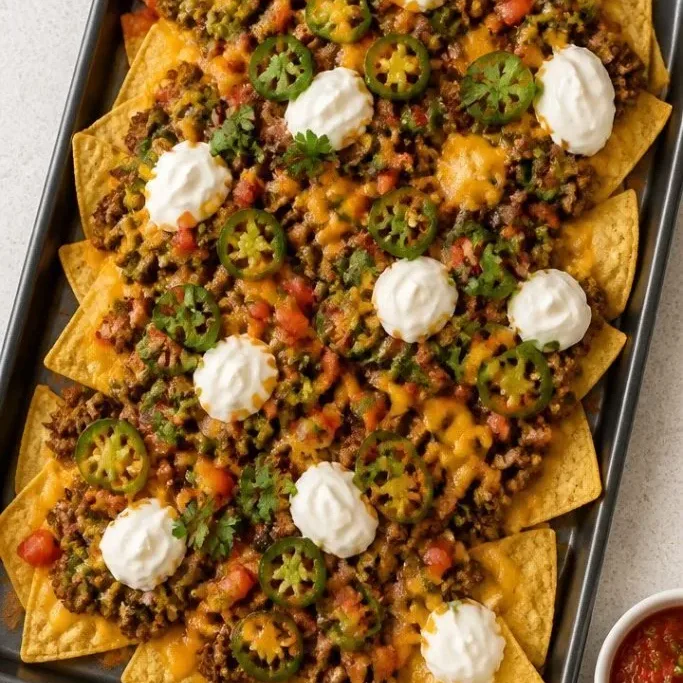 Loaded Nachos Con Carne (Sheet Pan Dinner) Nachos Con Carne