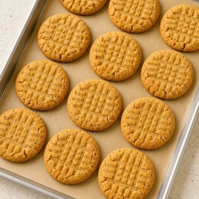 Natural Peanut Butter Cookies