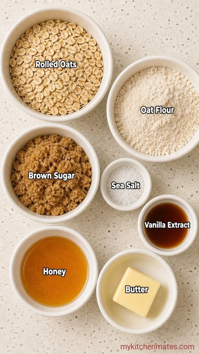 Crunchy Oat and Honey Granola Bars (Nature Valley Copycat) Ingredients