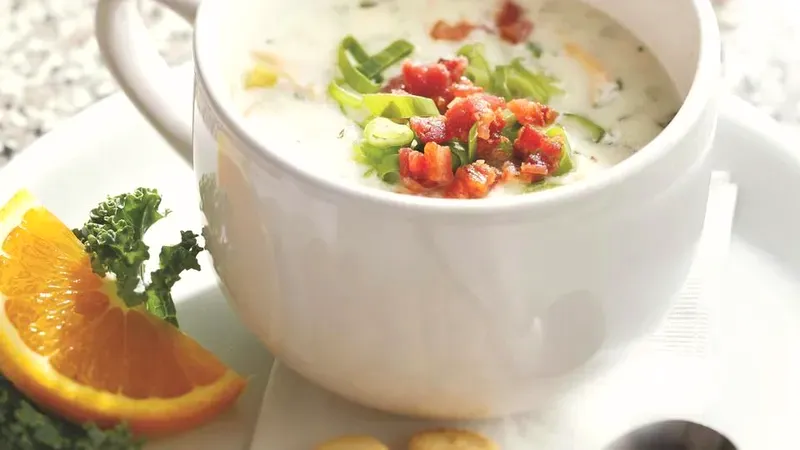 New England Clam Chowder Food photo of New England Clam Chowder