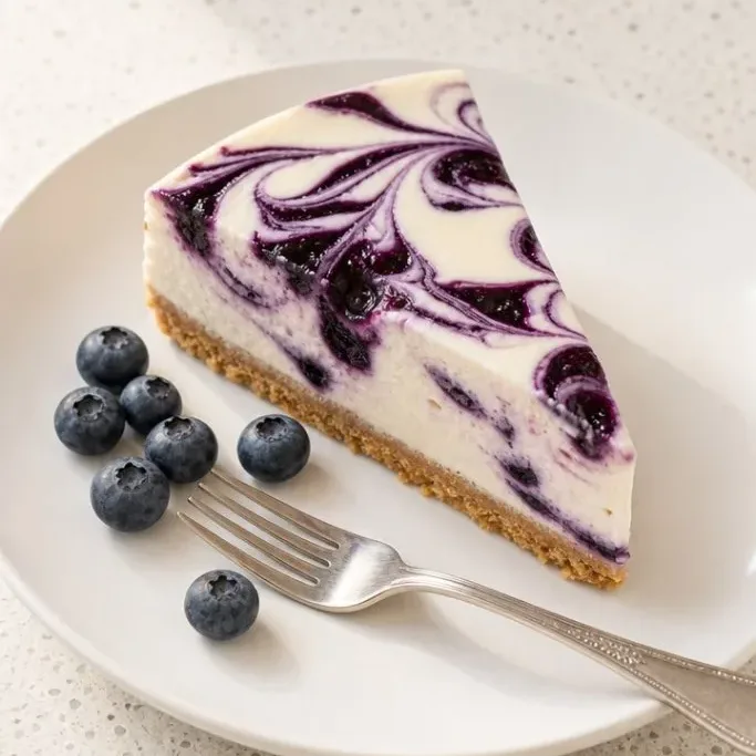 No Bake Blueberry Cheesecake