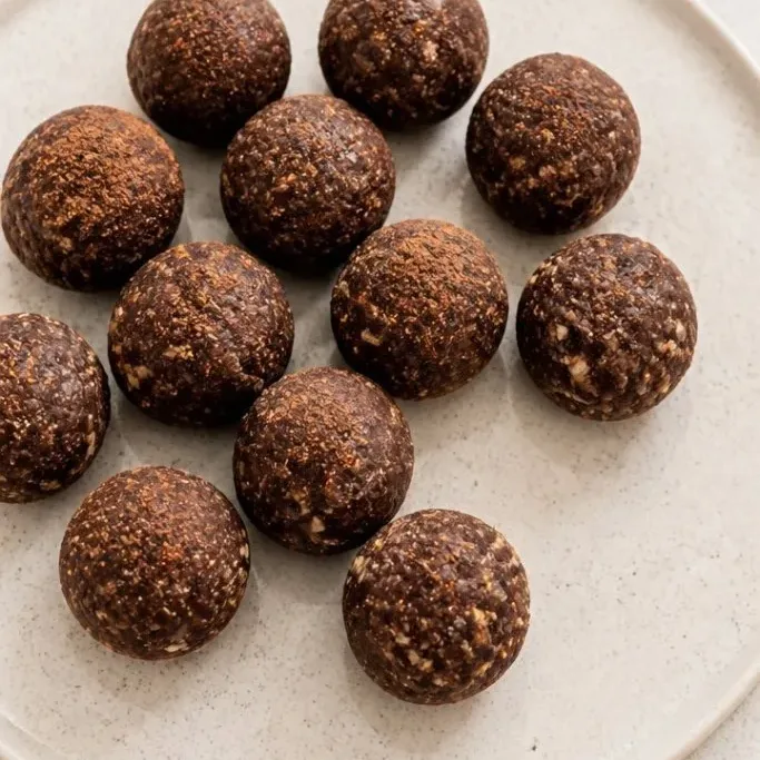 Fudgy 4-Ingredient No-Bake Brownie Bites No Bake Brownie Bites