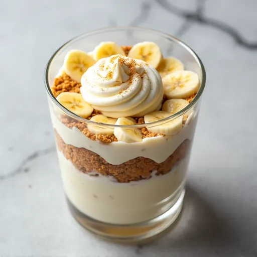 No-Bake Creamy Banana Pudding Parfait