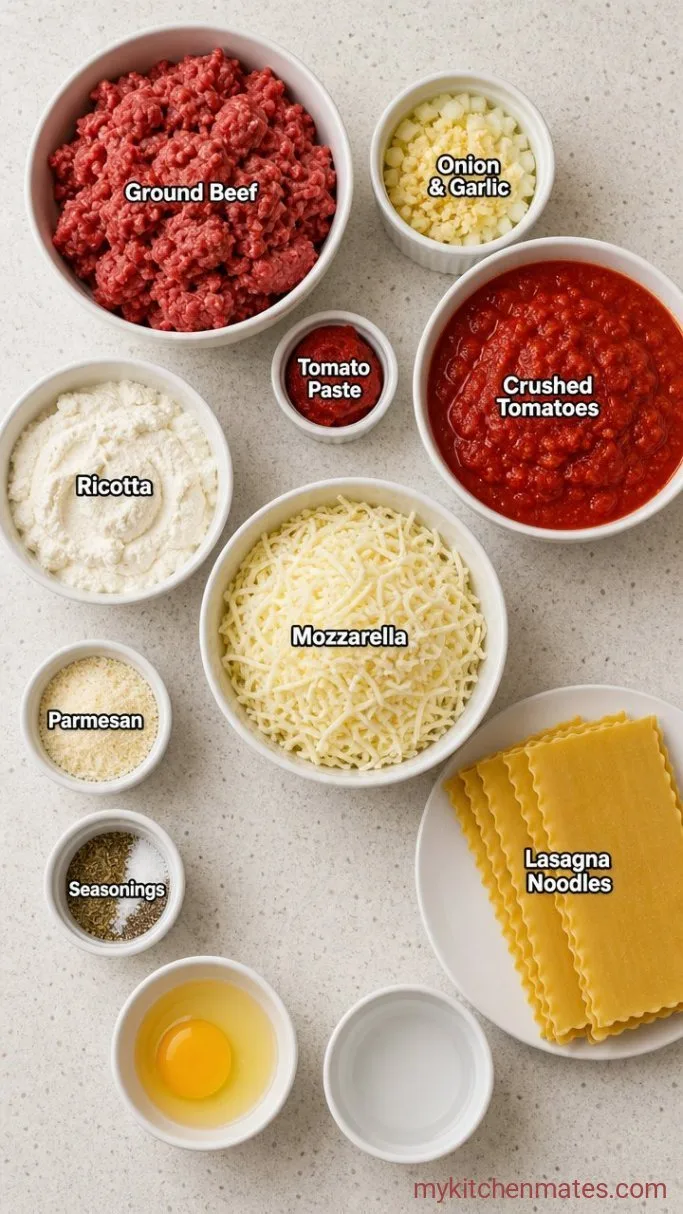 The Trick to No-Boil Lasagna (So the Noodles Aren’t Gritty) Ingredients