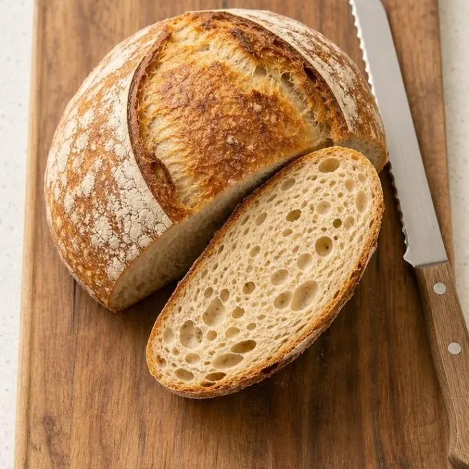 Overnight No Knead Sourdough Bread No Knead Sourdough Bread