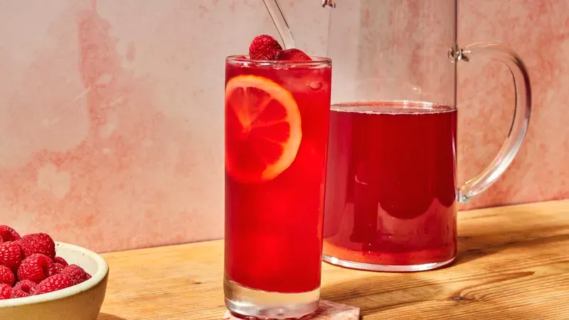 No-Sugar-Added Raspberry Iced Tea Food photo of No-Sugar-Added Raspberry Iced Tea