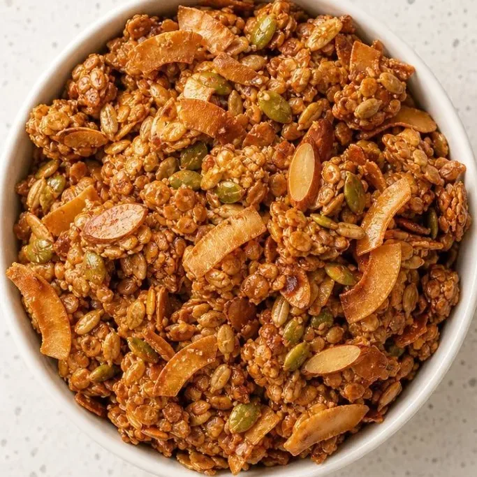 Crunchy Oat-Free Granola with Coconut and Seeds Oat Free Granola