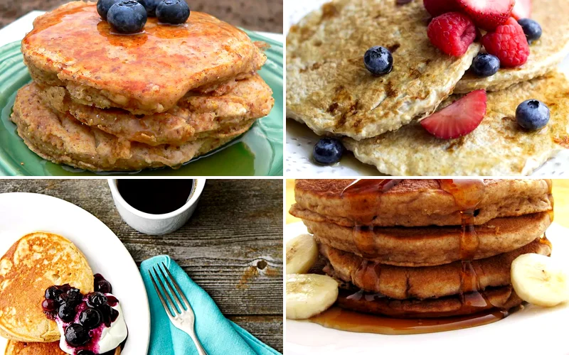 17 Hearty Oatmeal Pancake Recipes for Amazing Mornings oatmeal pancakes featured