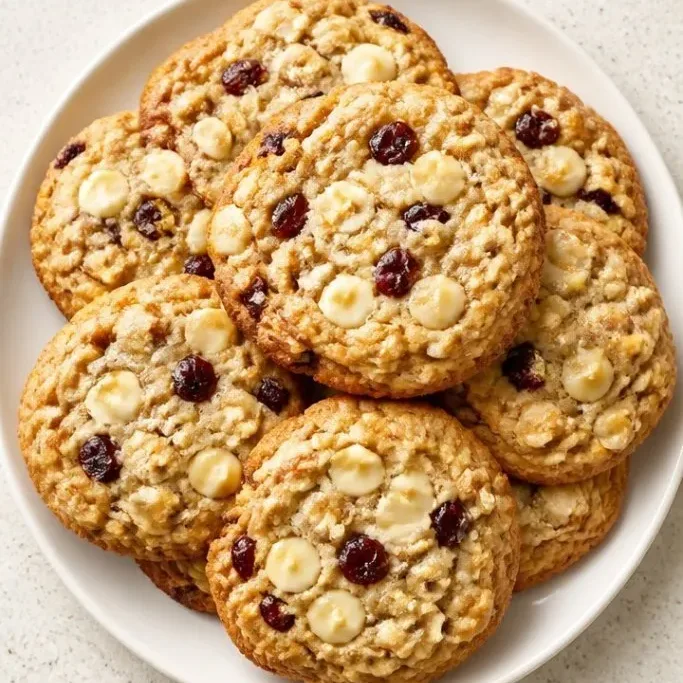 Oatmeal White Chocolate Cranberry Cookies