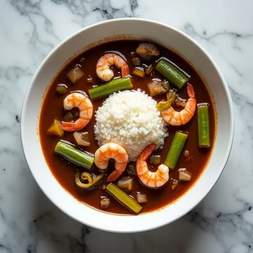 Okra and Shrimp File Gumbo