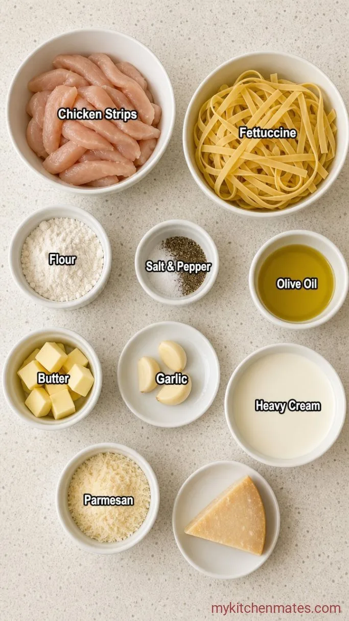 Copycat Olive Garden Chicken Alfredo (Creamy & Garlicky) Ingredients