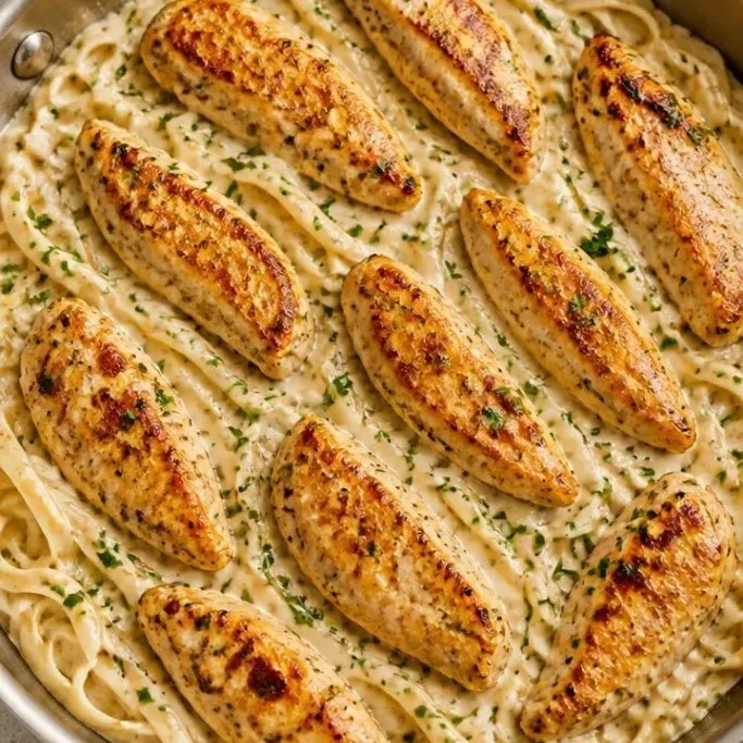 Copycat Olive Garden Chicken Alfredo (Creamy & Garlicky) Olive Garden Chicken Alfredo