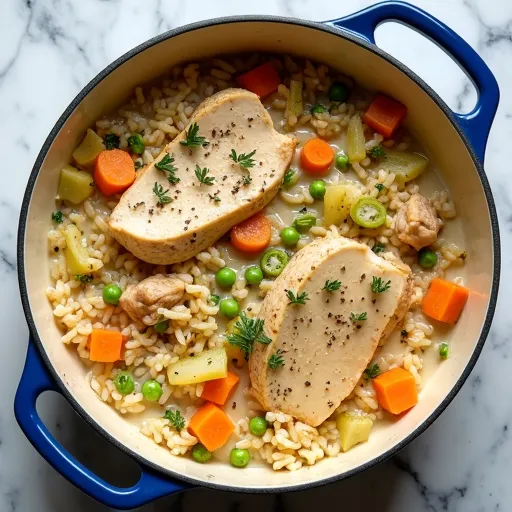 One-Pot Chicken and Wild Rice Casserole