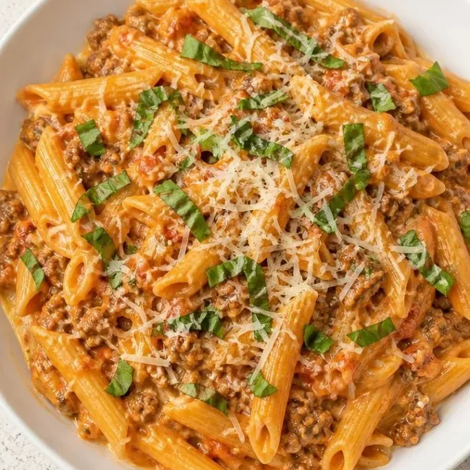 One Pot Ground Beef Pasta