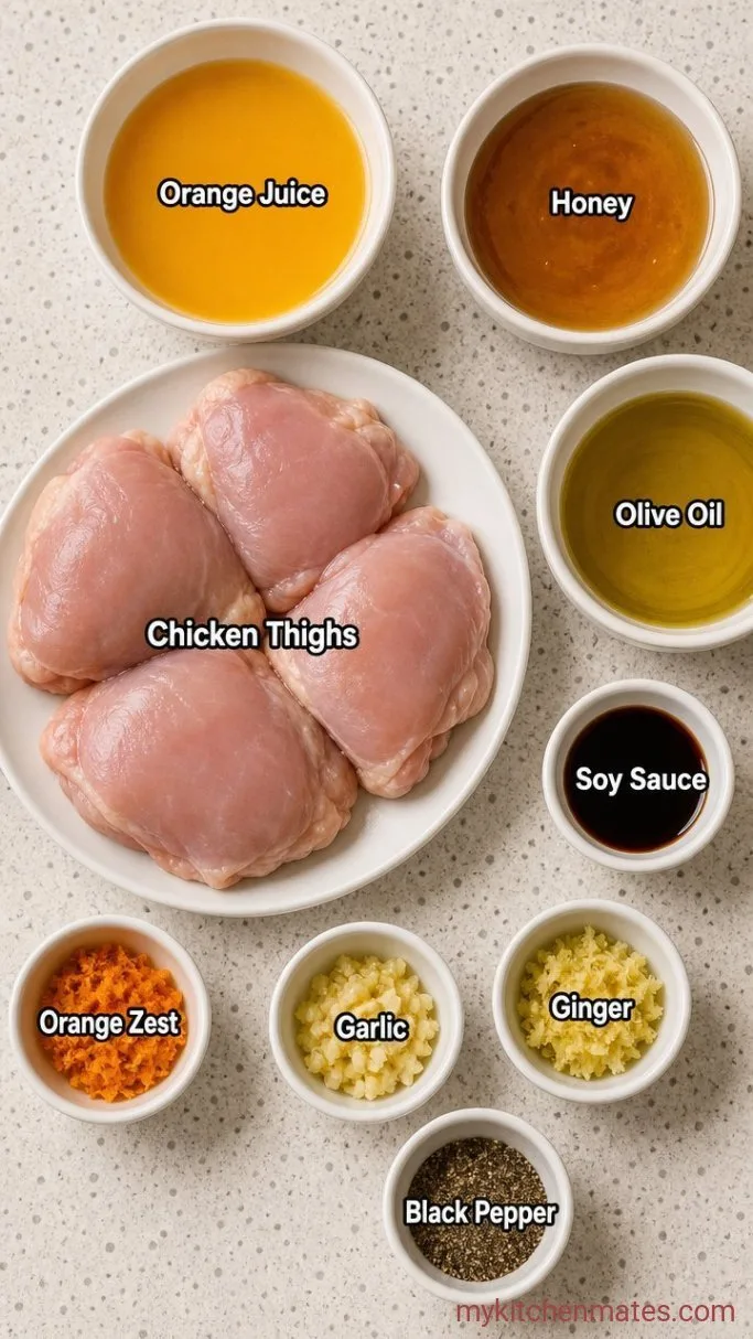 Sticky Orange Chicken Marinade Ingredients